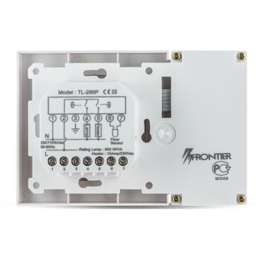 Сенсорный терморегулятор Frontier TL-286-1P с выключателем света с датчикми движения и освещённости